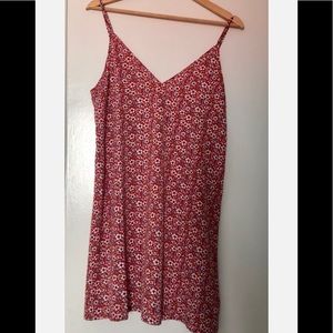 Spaghetti strap mini summer dress. Small flowers print. Size M.